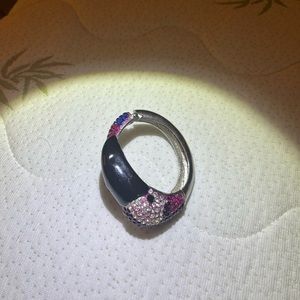 Rhinestone parrot bracelet